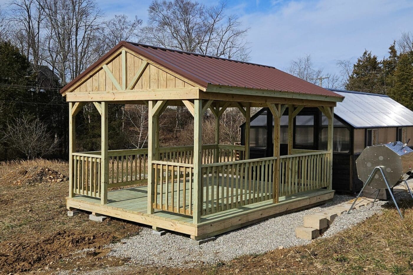 12x16 Pavilion in Glasgow KY | Completed Project